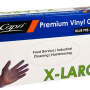 Extra Large Blue Vinyl Gloves - Powdered (100/Box)