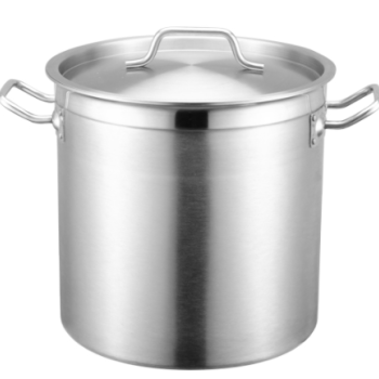 20x20cm(H) S/Steel Stockpot with Lid 6.5L (High impact 3 ply thermal base)