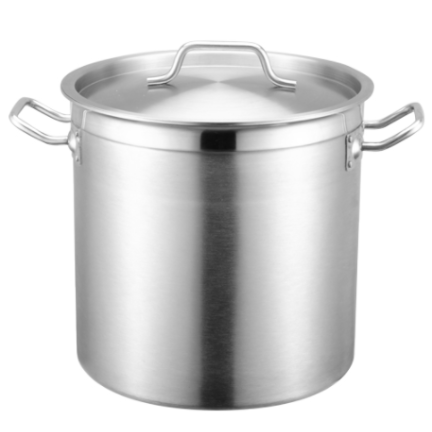 40x40cm(H) S/Steel Stockpot with Lid 50L (High impact 3 ply thermal base)
