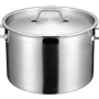 60X40cm(H) S/Steel Saucepots with Lid 113L (High impact 3 ply thermal base)