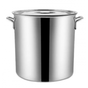 S/Steel Stockpot with Lid 25X25cm(H) 12L