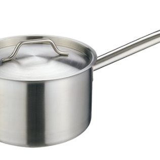 18x11cm(H) S/Steel Sauce Pan with Lid 2.8L (High impact 3 ply thermal base)
