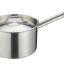 18x11cm(H) S/Steel Sauce Pan with Lid 2.8L (High impact 3 ply thermal base)