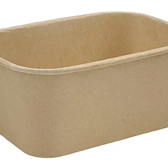 1000ml PLA Lined Rectangle Paper Container (300/Box)