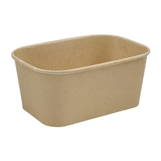 1000ml PLA Lined Rectangle Paper Container (300/Box)