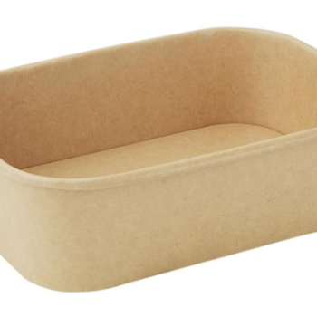 650ml PLA Lined Rectangle Paper Container (300/box)