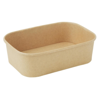 650ml PLA Lined Rectangle Paper Container (300/box)