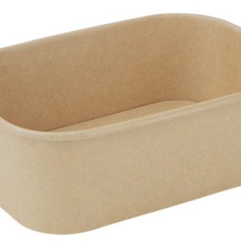 750ml PLA Lined Rectangle Paper Container (300/box)