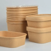 500ml PLA Lined Rectangle Paper Container (300/box)