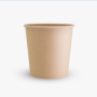 24oz PLA Lined Round Bamboo Bowl (500/Box)