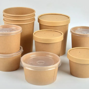 16oz PLA Lined Round Paper Soup Bowl (500/Box)