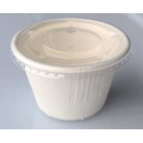 PET Lid for 4oz Fibre Portion Cup (1000/box)