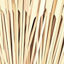 Flat Bamboo Skewer 150mm (50/pkt)
