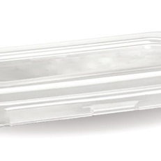 PET Lid for 850ml Fibre Rectangle Salad Bowl (500/box)