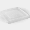 PP Plastic Lid for Sugarcane Four Compartment Tray (200/box)