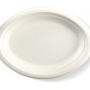 10" Fibre Oval Plate - Sugarcane (125 Sheets)