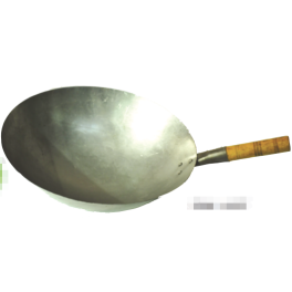 400mm 1 PLY Wok with Wooden Handle (16')