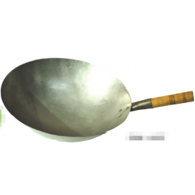 1 PLY Wok with Wooden Handle 400mm/16'