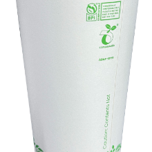 16oz Coffee Cup Double Wall with PLA Lined (500/box)