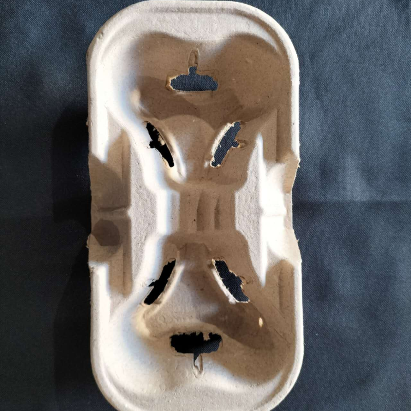 Moulded Fibre 2 Cup Carry Tray (50 Sheets)