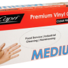 Medium Natural Vinyl Gloves - Powdered (100/Box) 