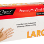 Large Natural Vinyl Gloves - Powdered (100/Box) 