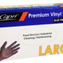 Large Blue Vinyl Gloves - Powdered (100/Box) 