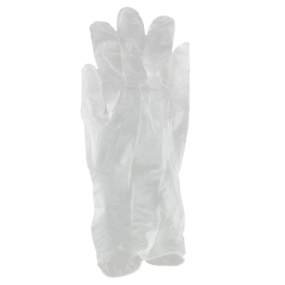 Small Natural Vinyl Gloves - Powder Free (100/Box)