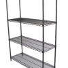 4 Tier Black Chrome Wire Shelves 1500x450x1800(H)