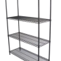 Equ #5403. Four Tier Chrome Wire Shelves 1500x450x1800(H)