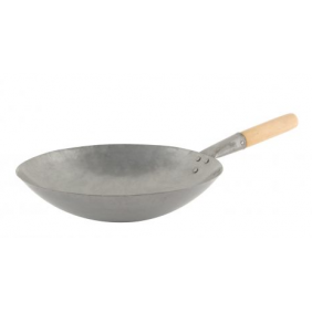 Wok with Wooden Handle 380mm